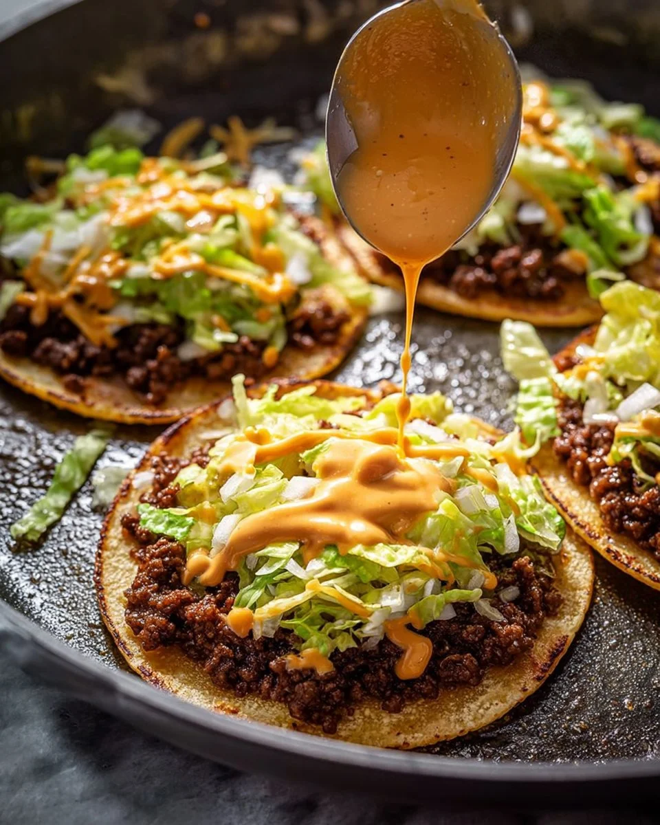 Delicious Big Mac Tacos served on a plate