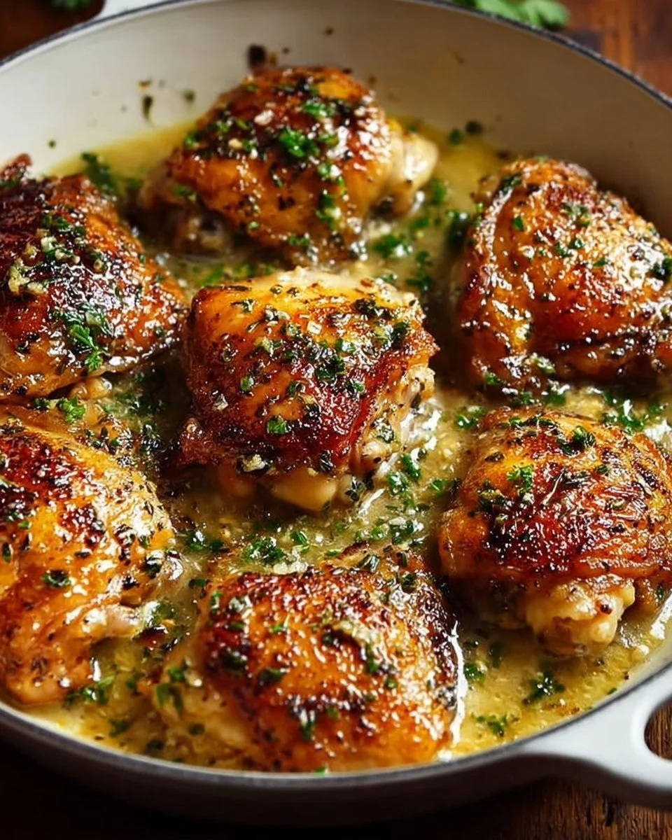 Bobby Flay's Delicious Chicken Thighs with Creamy Garlic Magic
