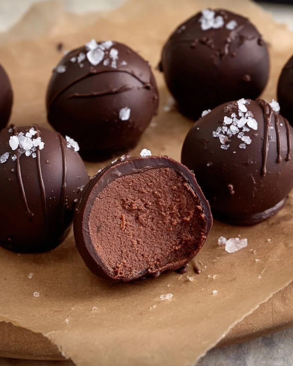 Brownie Batter Cottage Cheese Truffles