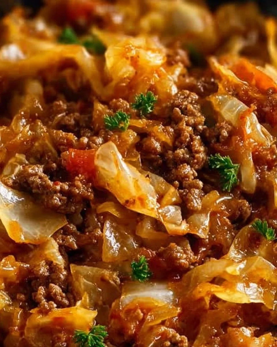Cabbage and Ground Beef