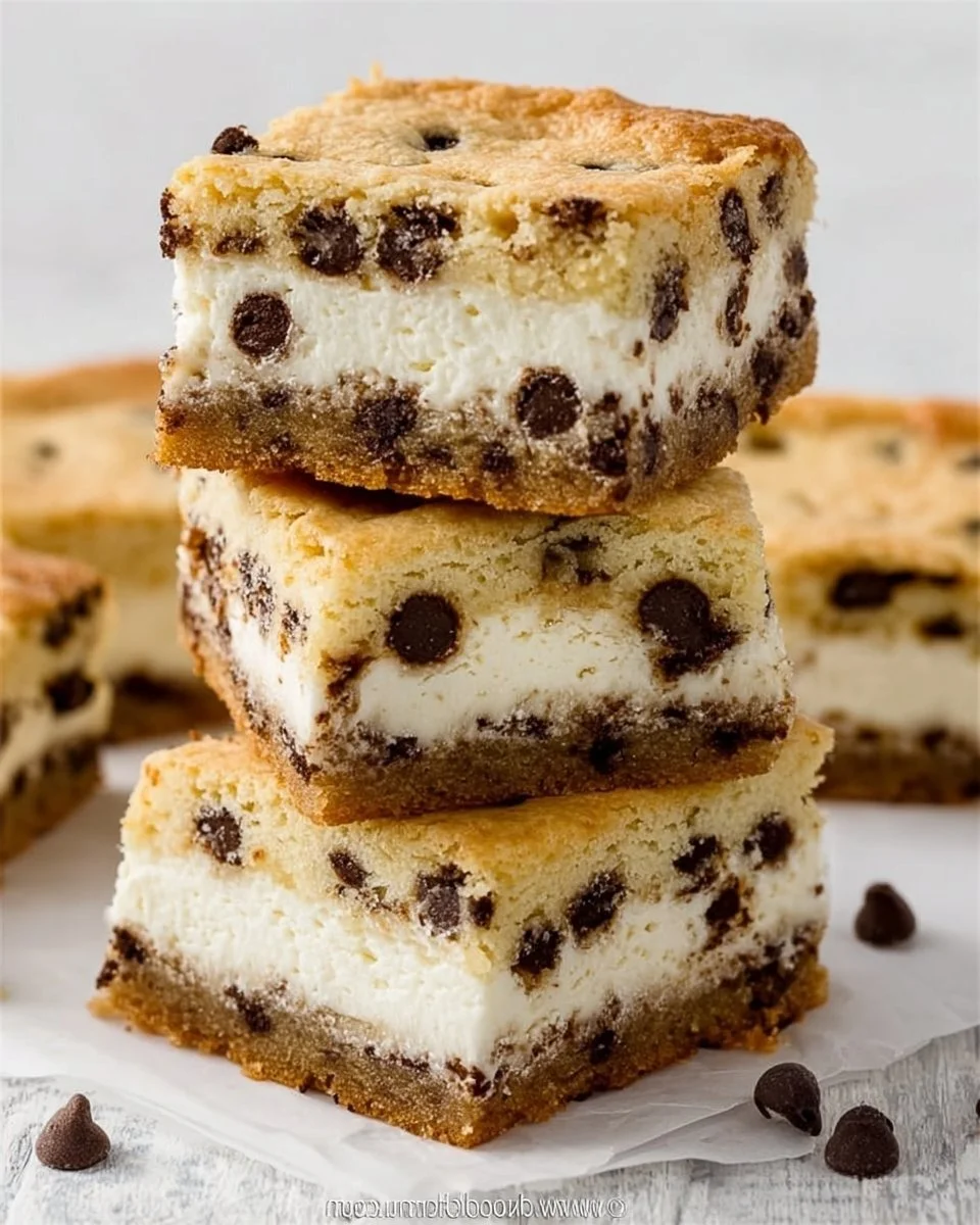 Chocolate Chip Cheesecake Bars