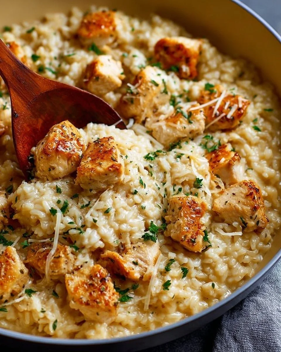 Classic Garlic Parmesan Chicken and Rice