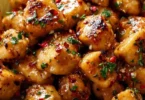Cowboy Butter Chicken Bites served on a platter