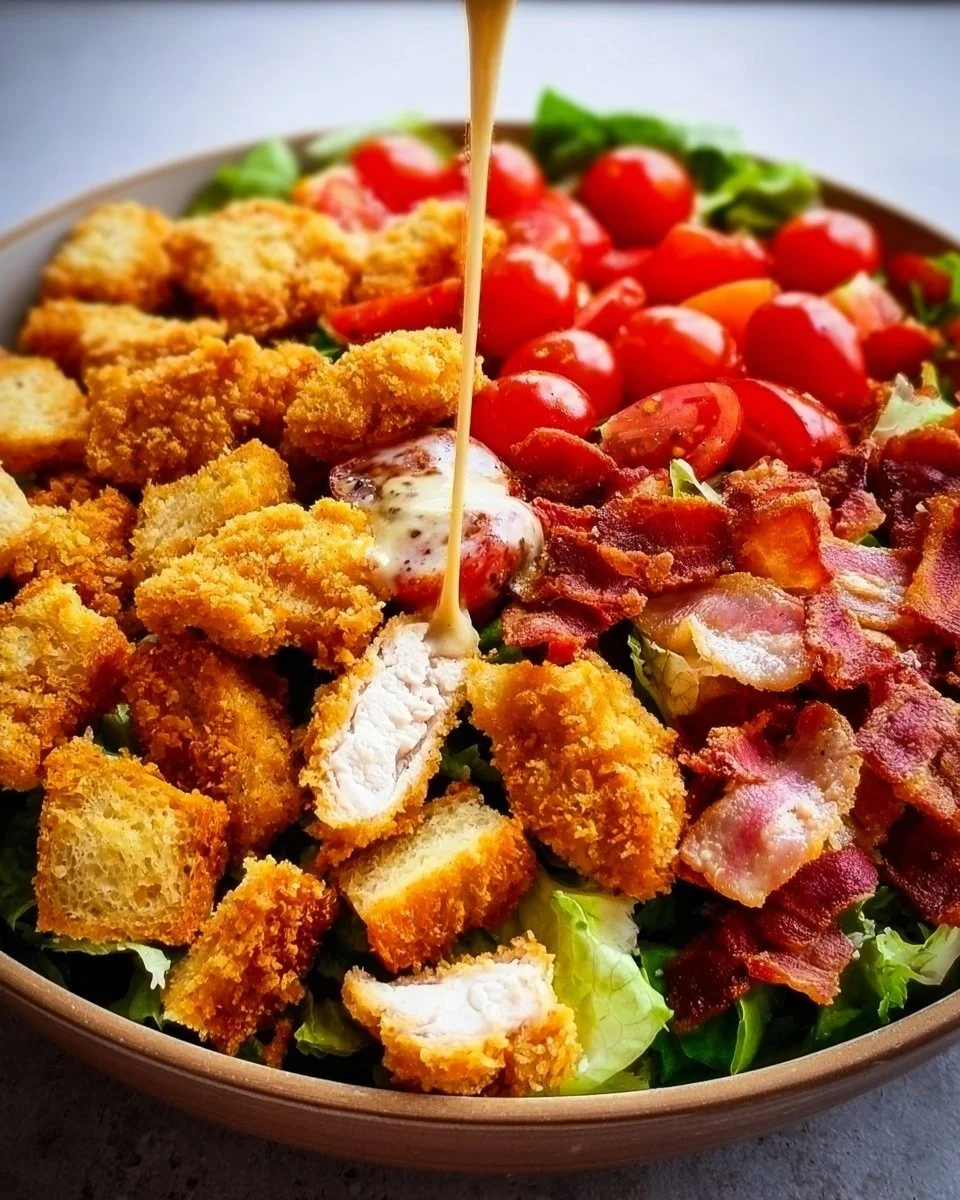 Crispy Chicken BLT Salad