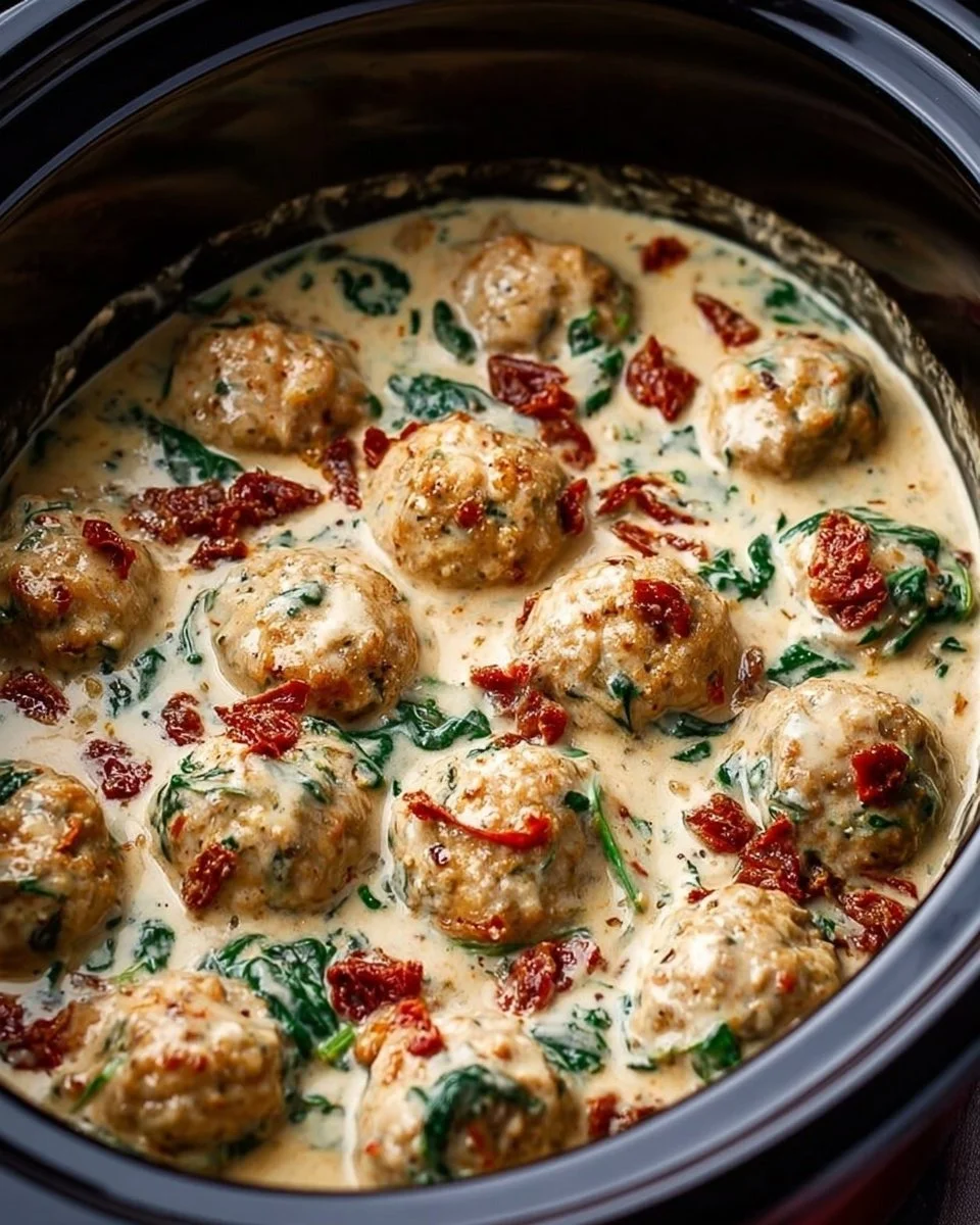 Crockpot Marry Me Chicken Meatballs