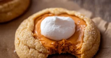 Delicious Crumbl Pumpkin Pie Cookies with a sprinkle of cinnamon