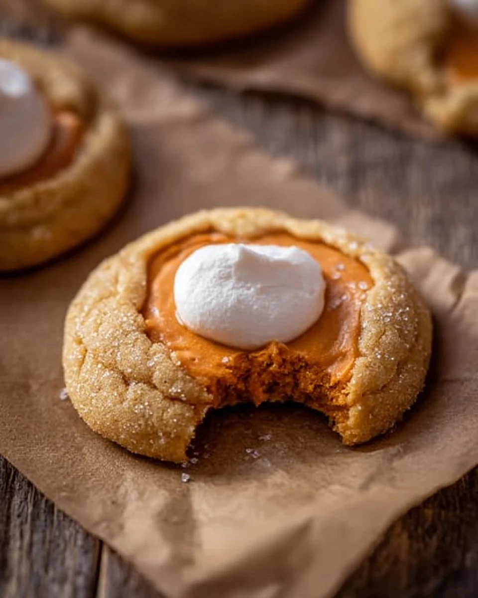 Delicious Crumbl Pumpkin Pie Cookies with a sprinkle of cinnamon