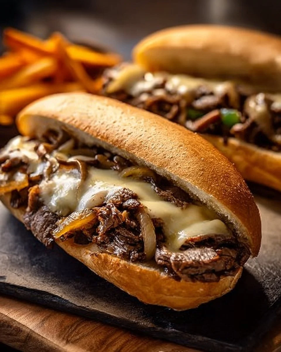 Easy Slow Cooker Philly Cheesesteak