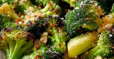 Festive broccoli side dish with vibrant colors and seasonal ingredients