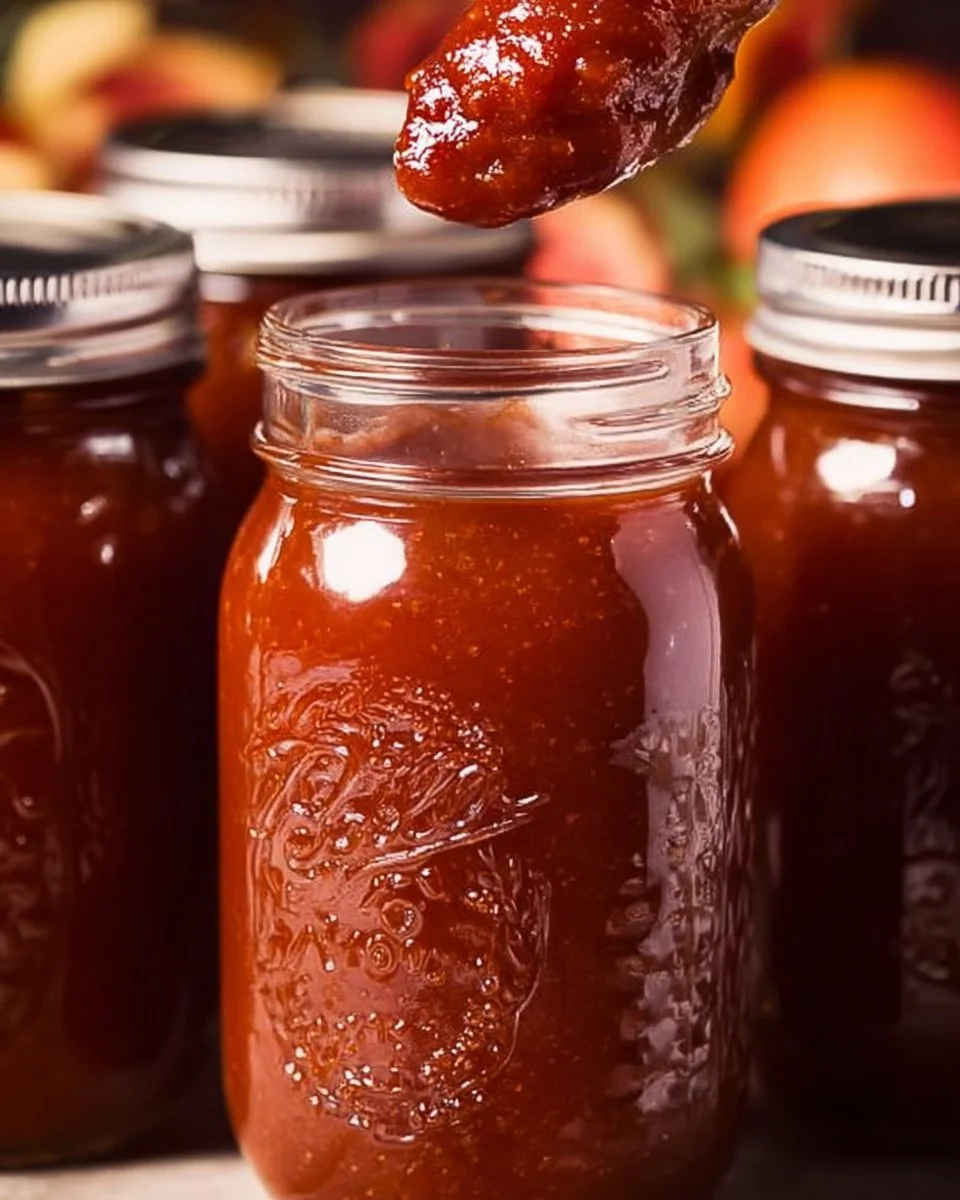 Bowl of homemade barbecue sauce ready for grilling