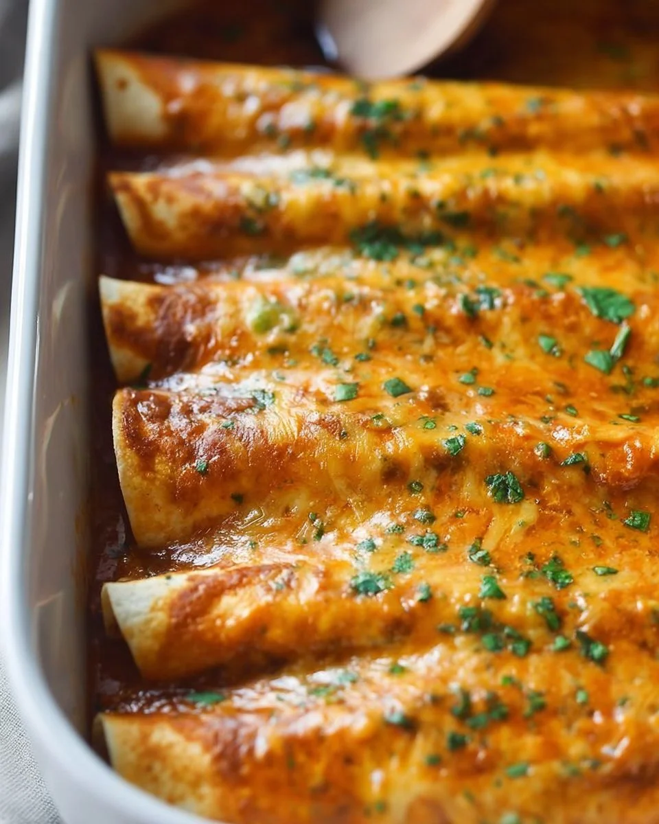 Delicious Mexican breakfast enchiladas topped with fresh ingredients